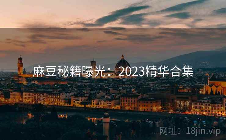 麻豆秘籍曝光：2023精华合集